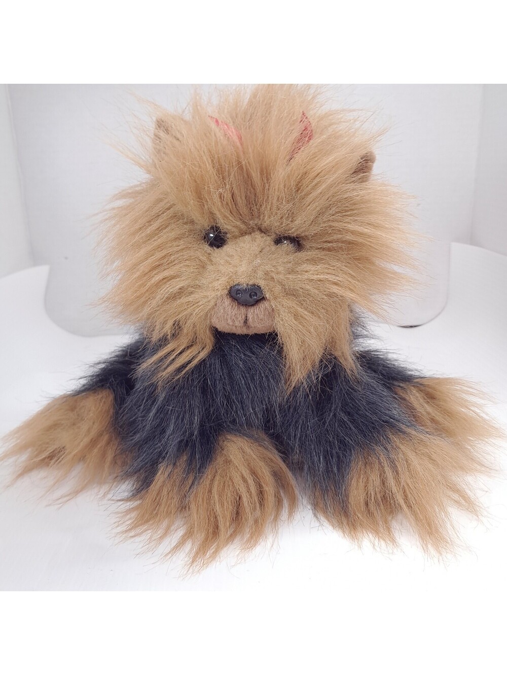 Ty Yorkie Plush dog Yappy Yorkshire Terrier Beanie Buddy 1997 red bow puppy tan
